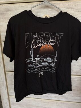 Desert World Tour Graphic Tee - Black